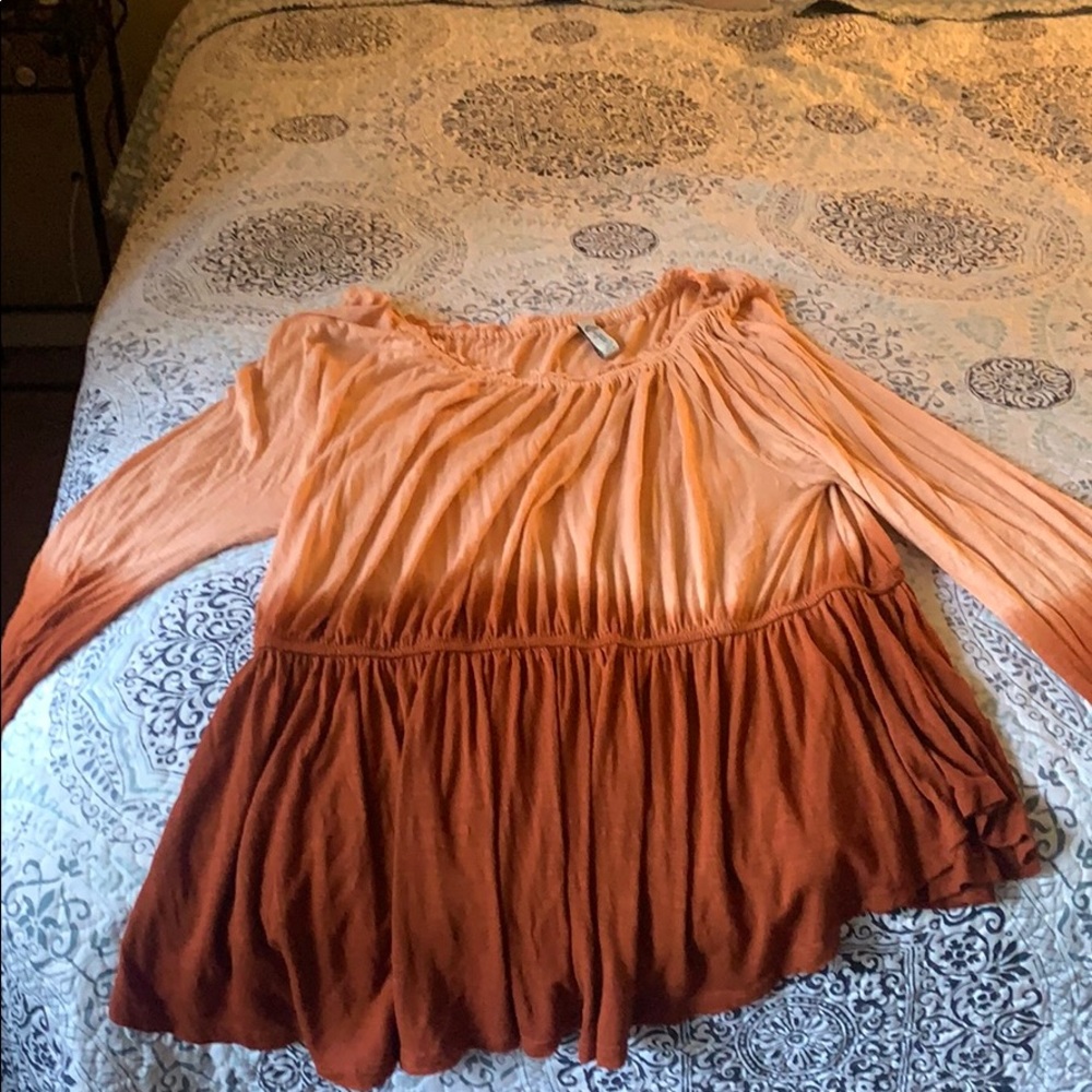 Bohemian ombré top